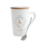 Керамична чаша с бамбуков капак