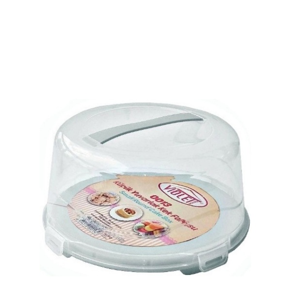 Кутия за сладкиши кръг - Бяло