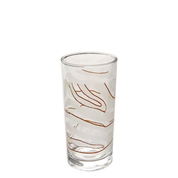 27087 Чаши за вода мат със златно