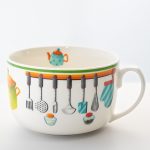 Купа с дръжка декор Кухня 0,6 литра