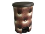 Кош с педал и декор Кожа 30л