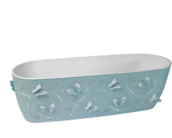 Сандък за цветя 3D пеперуди синьо