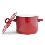 Тенджера емайл 6 литра Червено - Image 2