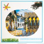 Чиния за десерт 3 броя стъкло Градски пейзаж - Image 3