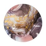 Купичка стъкло 3 броя Син мрамор