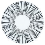 Чиния 3 броя стъкло Черно и бяло