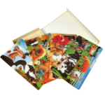 Пъзели с животни 4 броя дърво