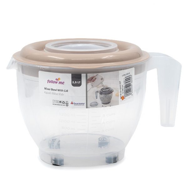 Купа за миксер с капак прозрачно 2,5 литра