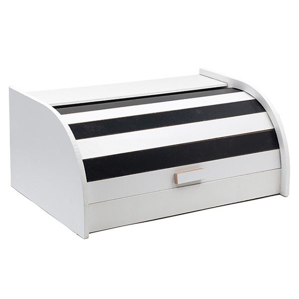 Кутия за хляб Райе черно/бяло