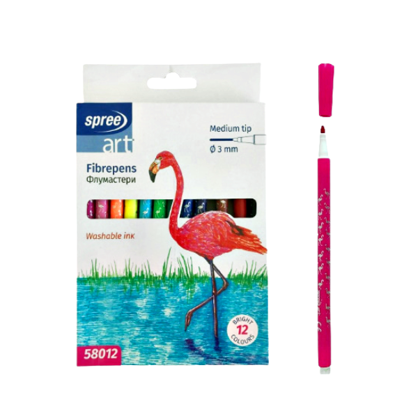 Флумастери 12 цвята