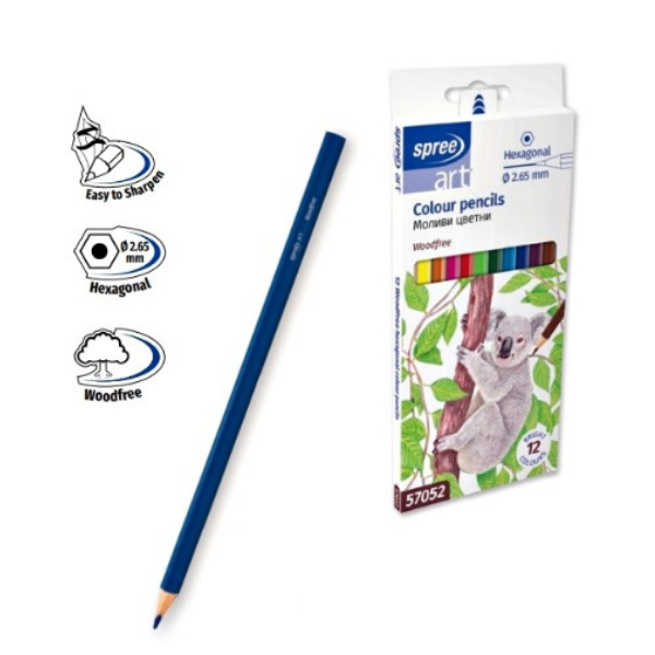 Цветни моливи 12 цвята