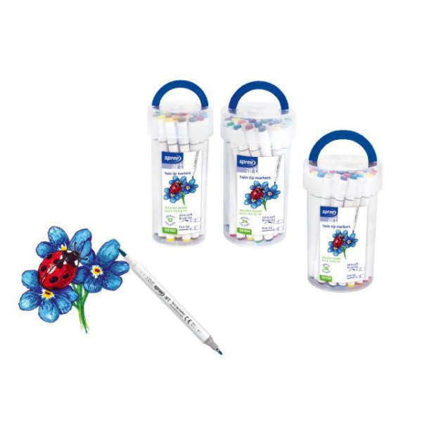 Неозаглавен (600 × 600 пиксела) (7) Маркери двувърхи 12 цвята Spree