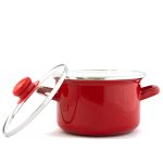 Тенджера емайл с кант и стъклен капак 3.8 литра - Image 3