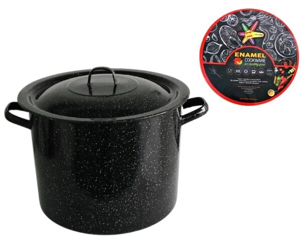Казан емайл черен 31,5 литра