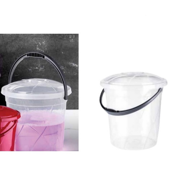 Кофа с капак прозрачна 10 литра