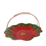 Поднос коледен с метална дръжка