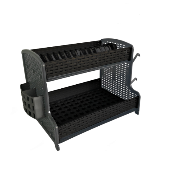 Сушилник за съдове Галакси ратан черно