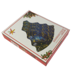 Коледна чиния Елха синя 3 броя - Image 2