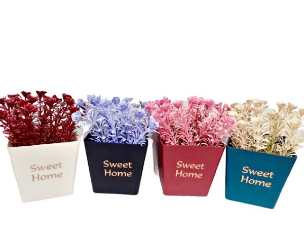 Икебана в правоъгълна саксия