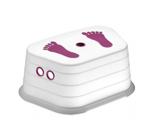 Стъпало детско бяло/лилаво