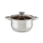 ТЕНДЖЕРА ИНД. MUHLER Ф26X15CM, 7L, СТЪКЛЕН КАПАК, 1003004