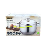 ТЕНДЖЕРА ИНД. MUHLER Ф26X15CM, 7L, МЕТАЛЕН КАПАК, 1003006 - Image 3