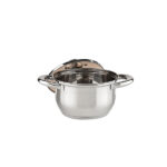 ТЕНДЖЕРА ИНД. MUHLER Ф16X9.5CM,1.6L, СТЪКЛЕН КАПАК, 1004701 - Image 2