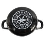 Тенджера емайл с кант тумб. стъклен капак 2,8 литра Флора - Image 2