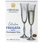 Чаша Fregata Optic за шампанско 0,190 литра 6 бр. - Image 2