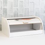 Кутия за хляб дървена с декор Кафе - Image 2