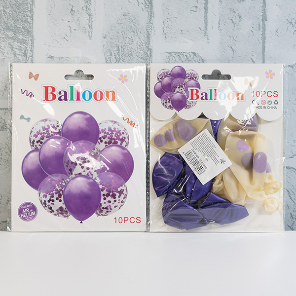 Балони 10 броя с пайети