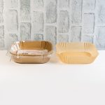 Хартиени подложки за готвене в еърфрайер Квадрат