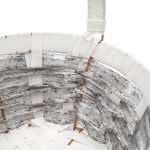 Кошница 3 броя кръг Бяло