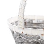 Кошница 3 броя кръг Бяло