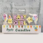 Свещички за торта Baby Girl 5 броя