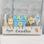Свещички за торта baby boy 5 броя