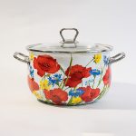 Тенджера емайл със стъклен капак 4,8л. Мак