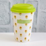 Порцеланова чаша със силиконов капак