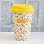 Порцеланова чаша със силиконов капак