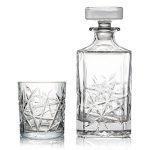 Комплект за уиски гарафа Grid 0,7л. с 4 чаши 0,25л.
