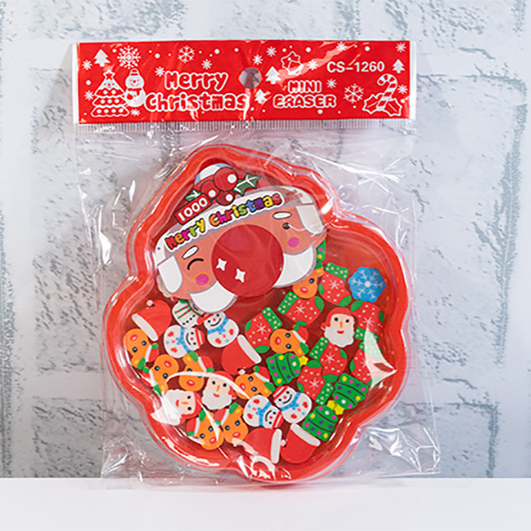 и02-17279 Коледни гумички Дядо Коледа 16 броя