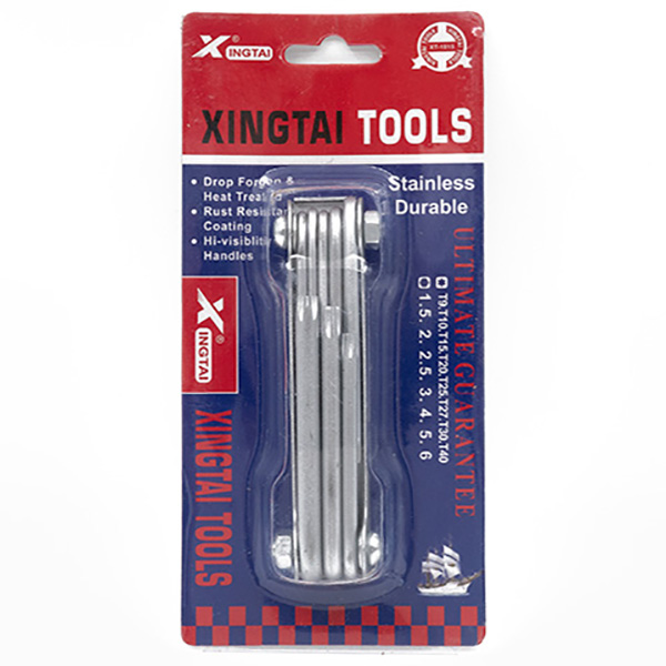 Шестограмен ключ ТОРКС сгъваем 8 размера