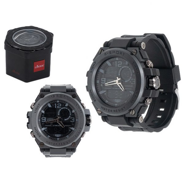 Часовник мъжки дигитален силиконова каишка черно