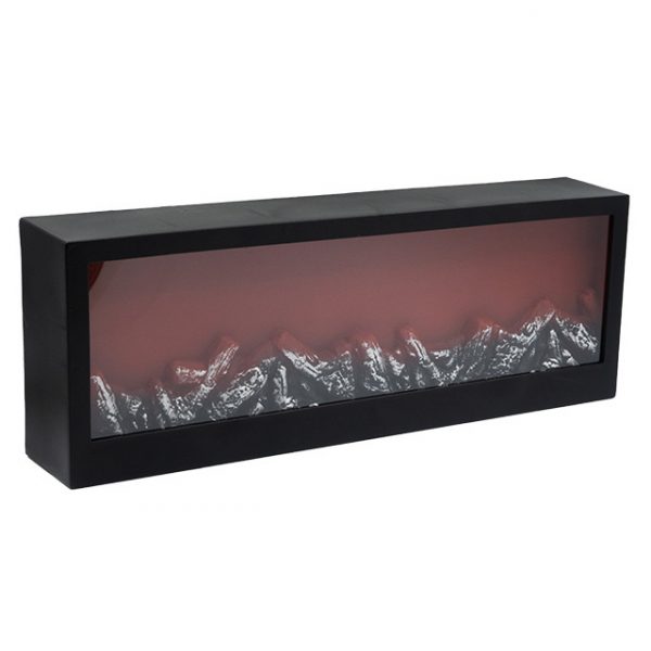 Камина декоративна с USB черно