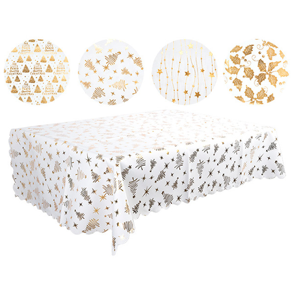 И02-21153-2 Коледна покривка 70/120 см декор златно