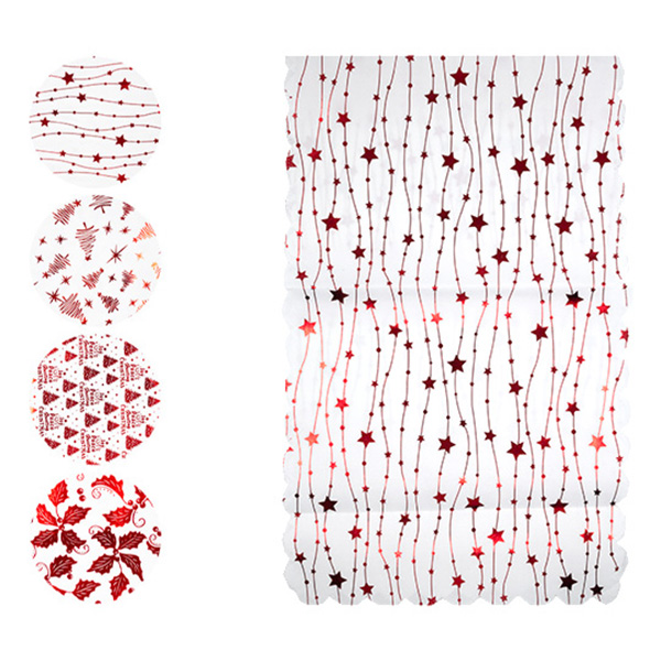 И02-21166-1 Коледен тишлайфер 33/120см декор червено