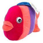 Плюшена играчка с къс косъм риба плоска 17см