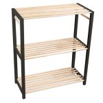 Етажерка 3 Нива Wood 78/65/29 см Черно
