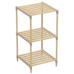 Етажерка 3 Нива Wood 79/33/33 см Бежово