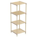 Етажерка 4 Нива Wood 113/33/41 см Бежово
